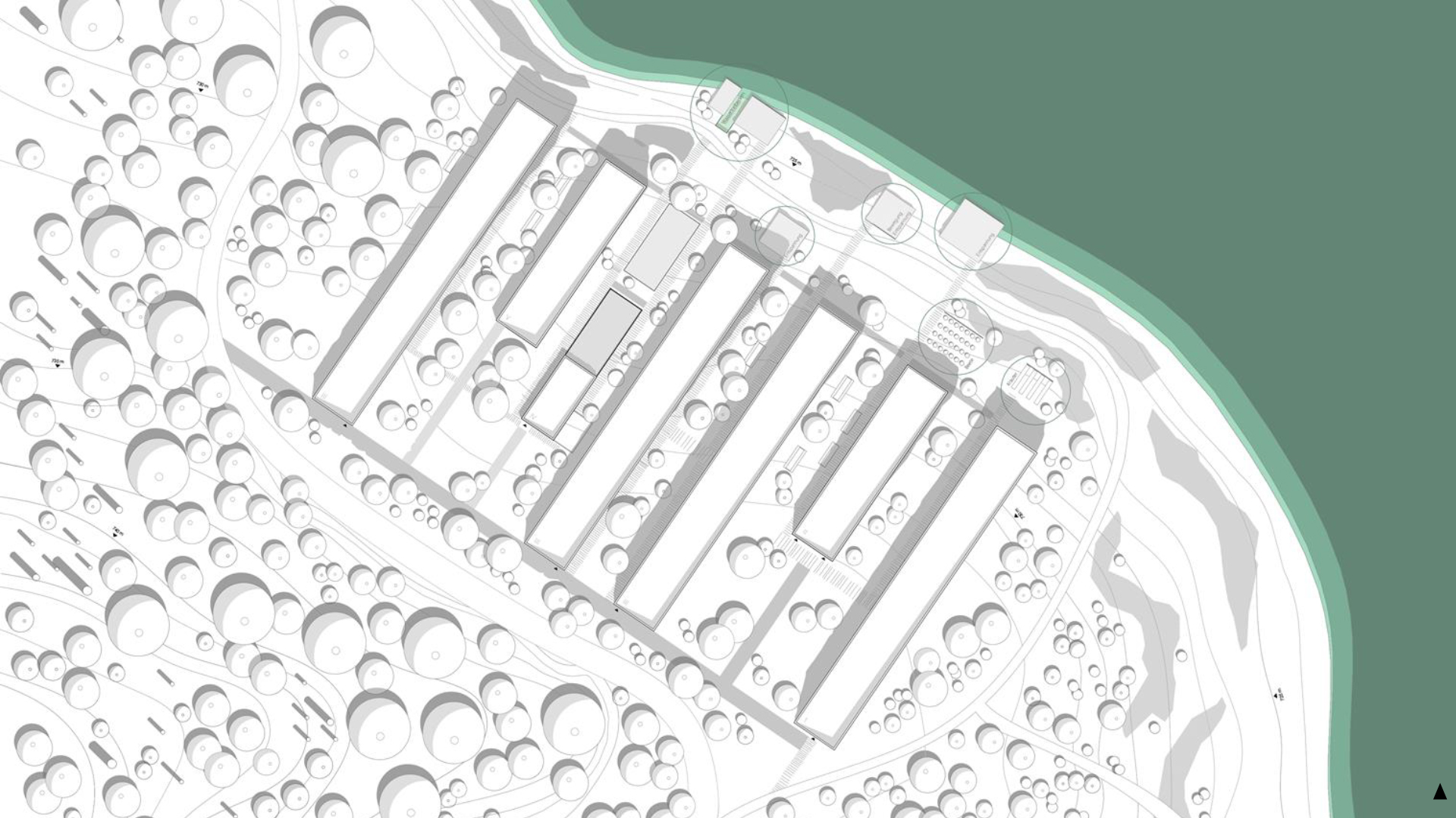 Lageplan des Sanatoriums