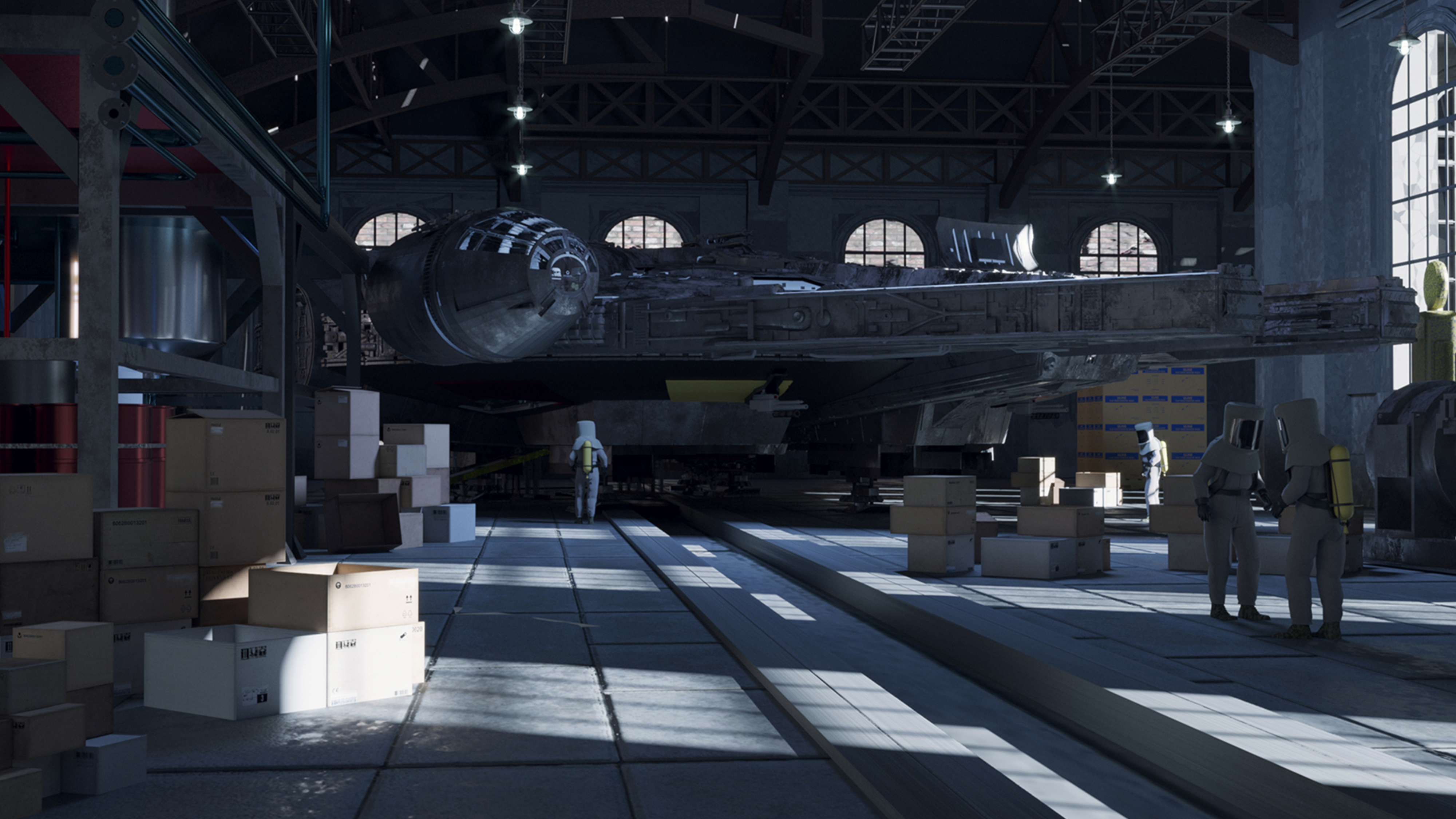 Experimentelle Visualisierung mit rigged Charakter 3